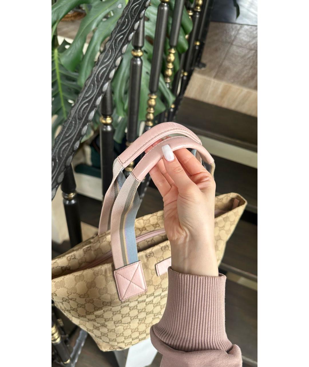GUCCI Розовая сумка тоут, фото 6