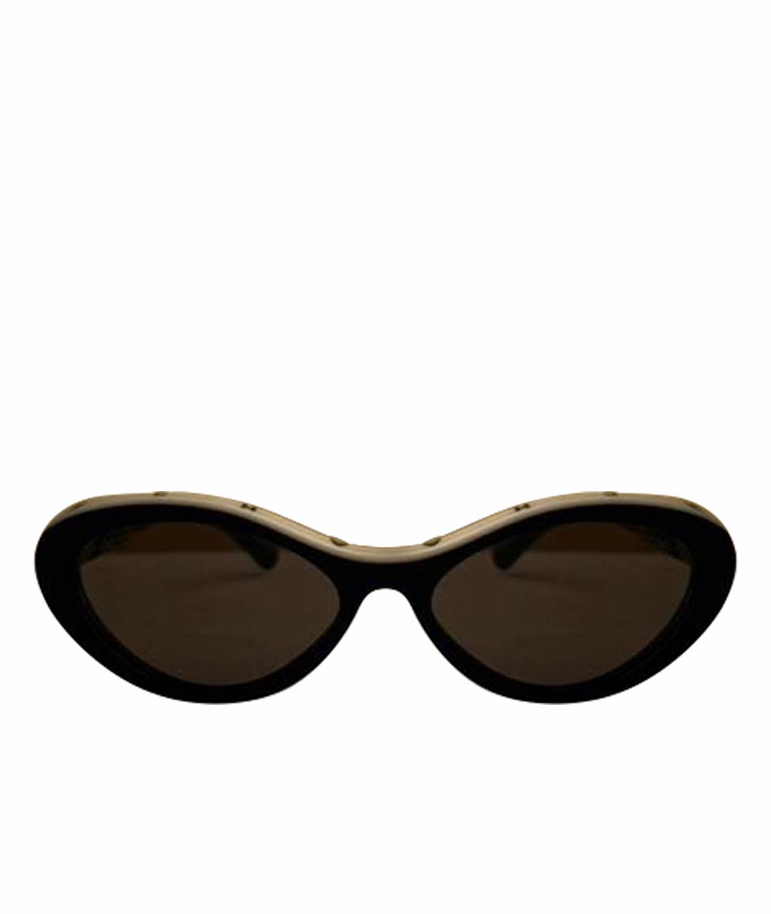 CHANEL Черные пластиковые солнцезащитные очки, фото 1