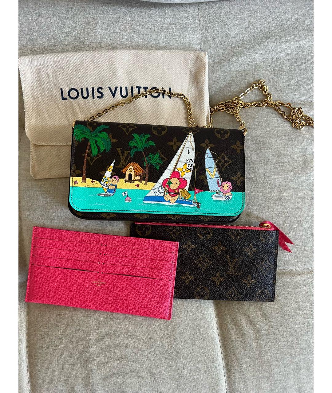 LOUIS VUITTON Коричневая сумка через плечо, фото 6
