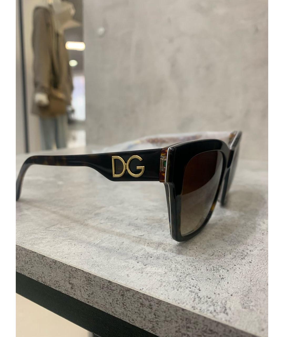 DOLCE&GABBANA Пластиковые солнцезащитные очки, фото 3