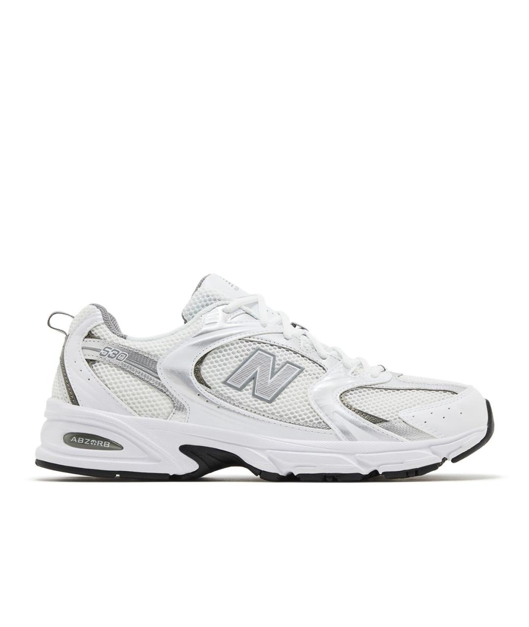 NEW BALANCE Белые синтетические низкие кроссовки / кеды, фото 2