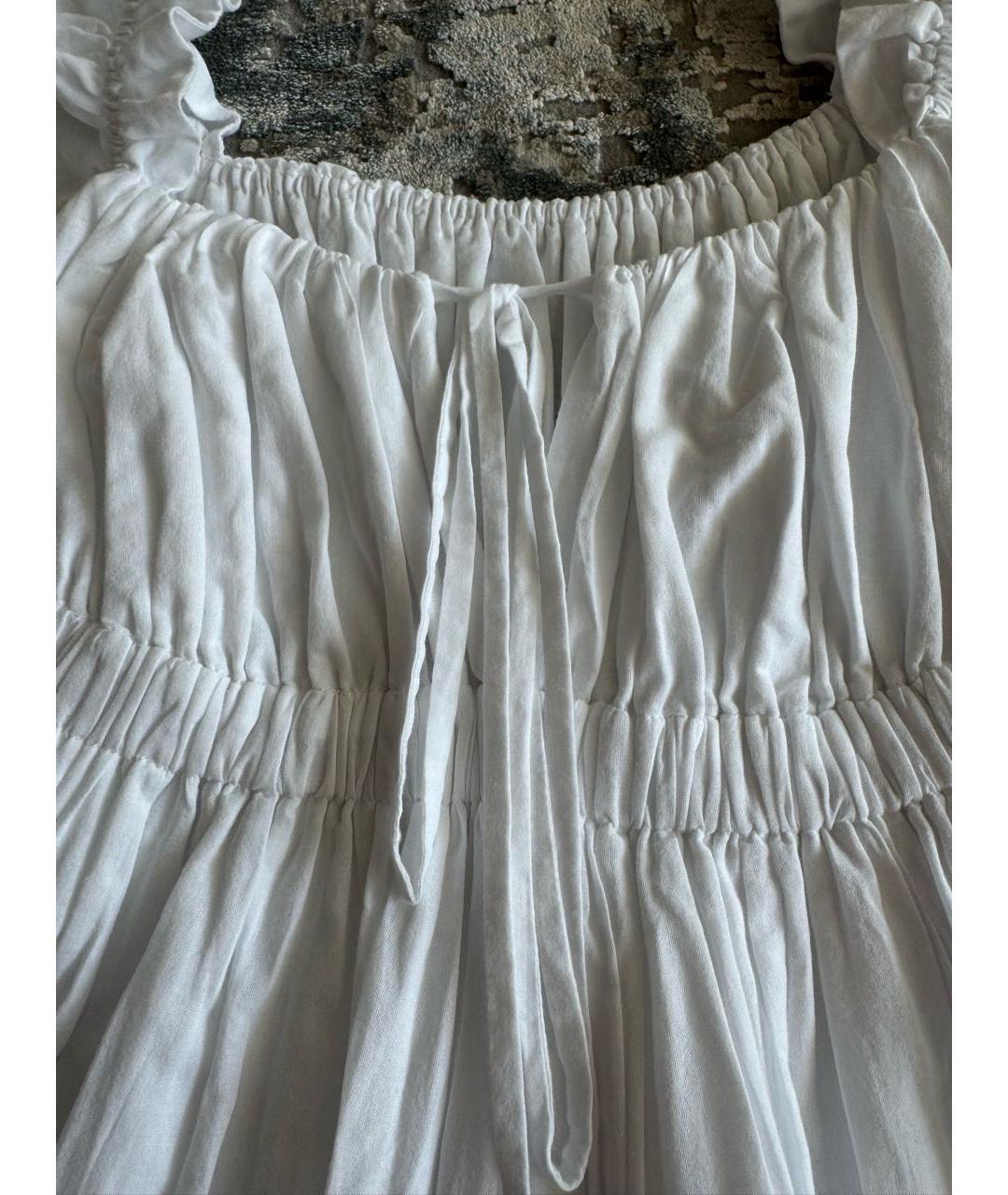 BOHEMIQUE Белое хлопковое повседневное платье, фото 3