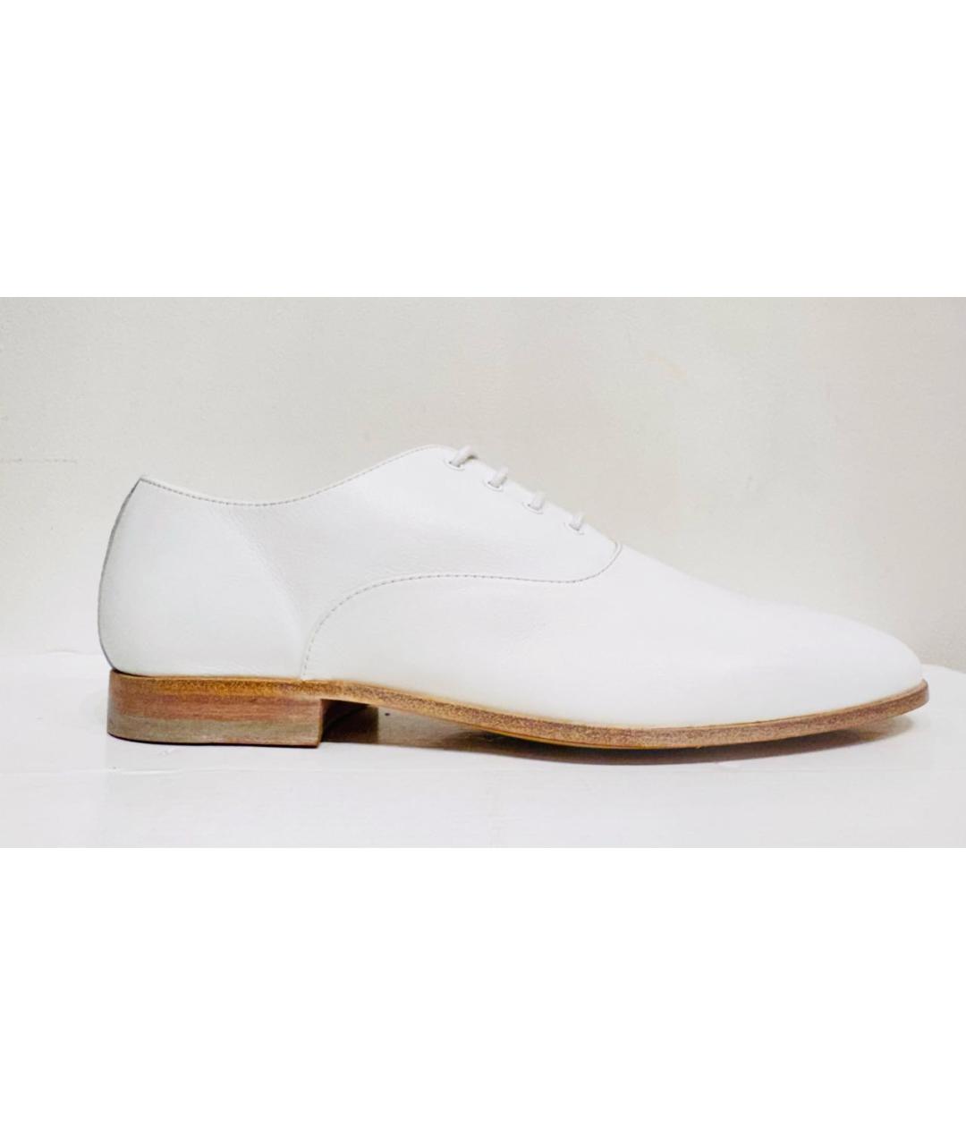 ALEXANDER MCQUEEN Белые кожаные туфли, фото 9