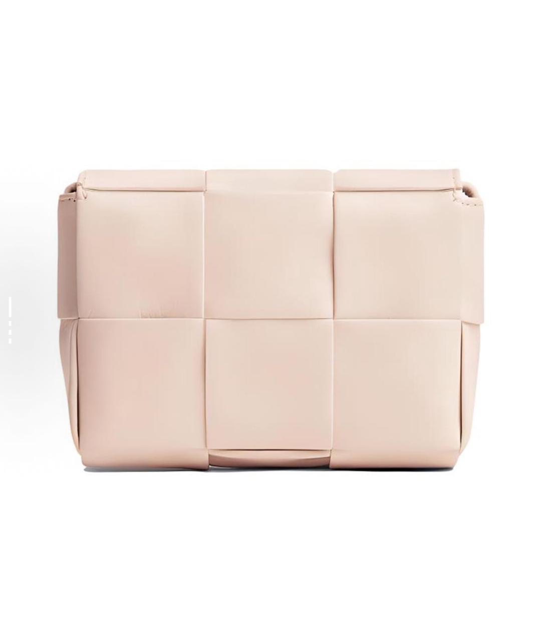 BOTTEGA VENETA Розовая кожаная сумка через плечо, фото 3