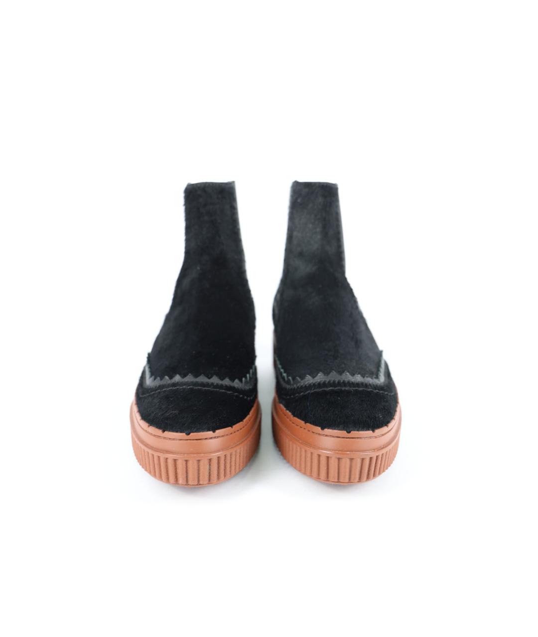 TOD'S Черные текстильные ботинки, фото 2