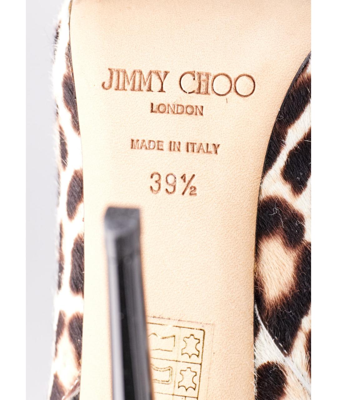 JIMMY CHOO Коричневые ботфорты, фото 5
