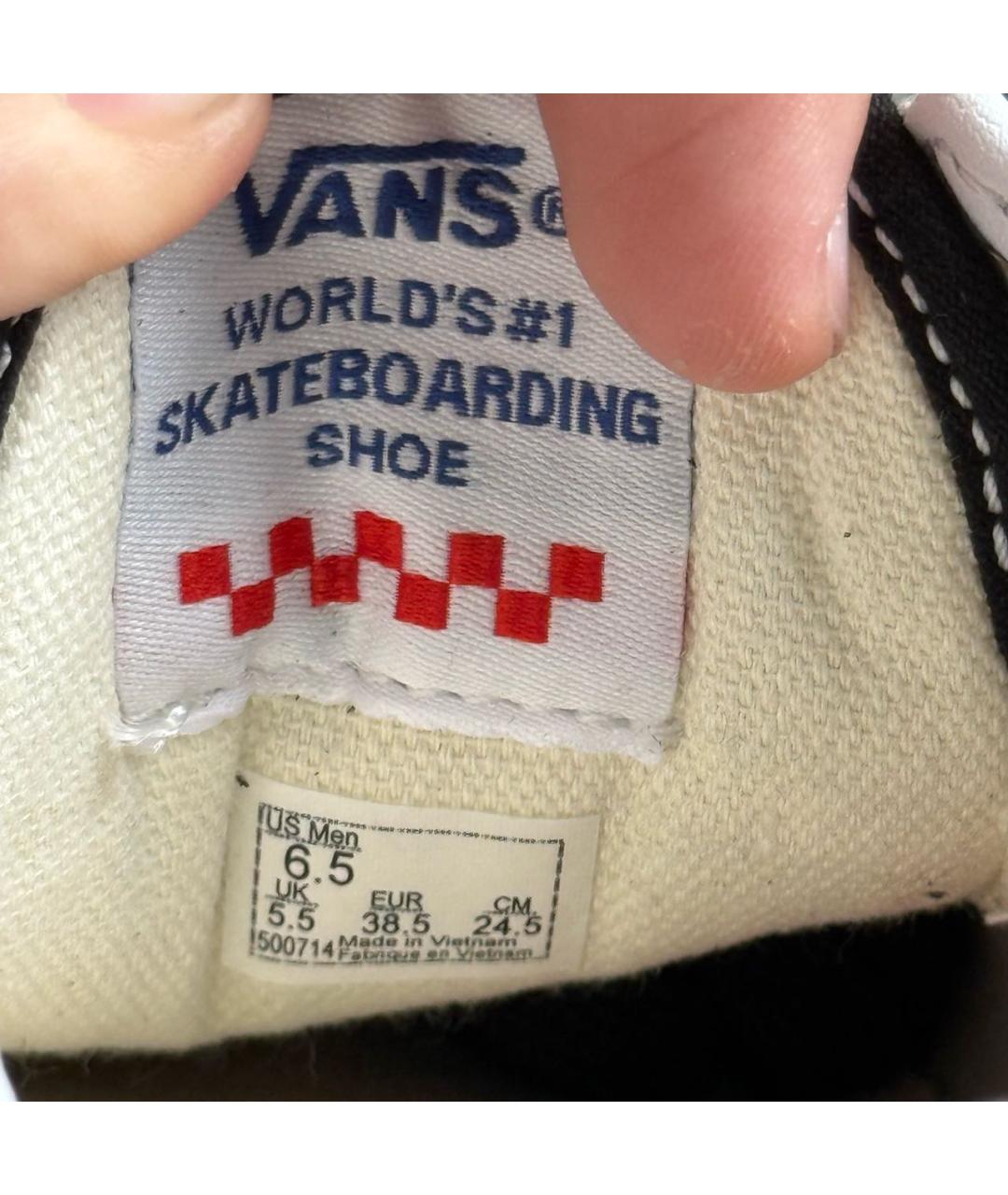 VANS Черные текстильные кеды, фото 7