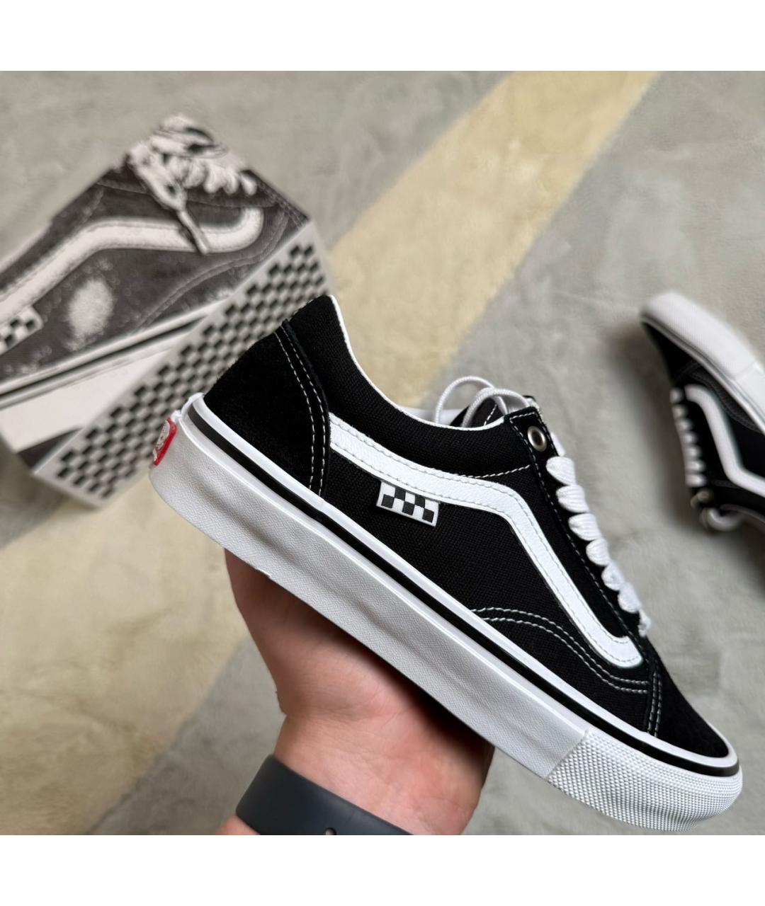 VANS Черные текстильные кеды, фото 4