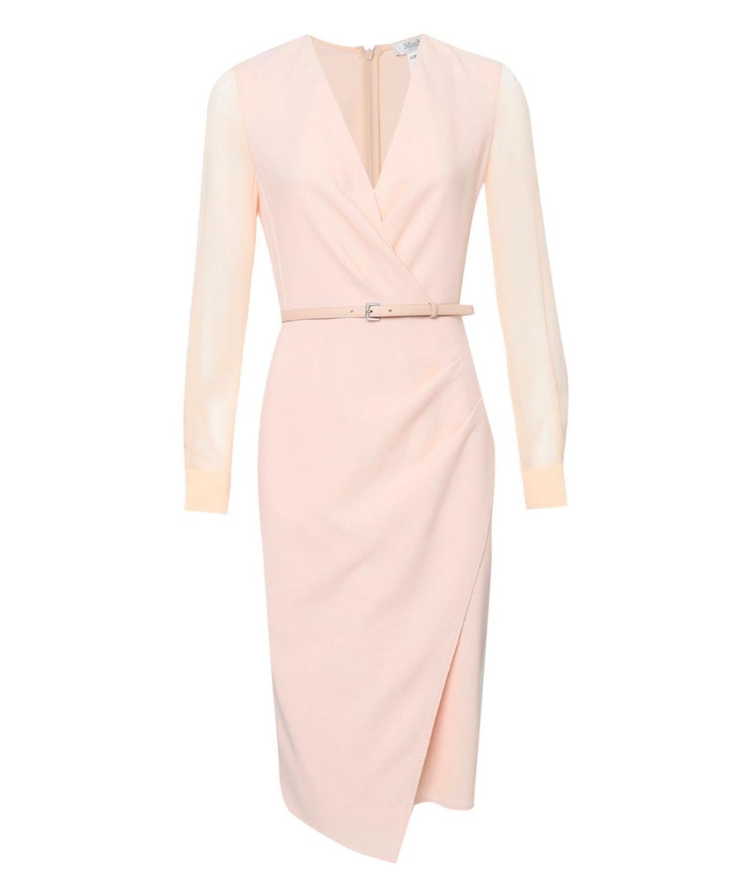 MAX MARA Розовое шерстяное вечернее платье, фото 1