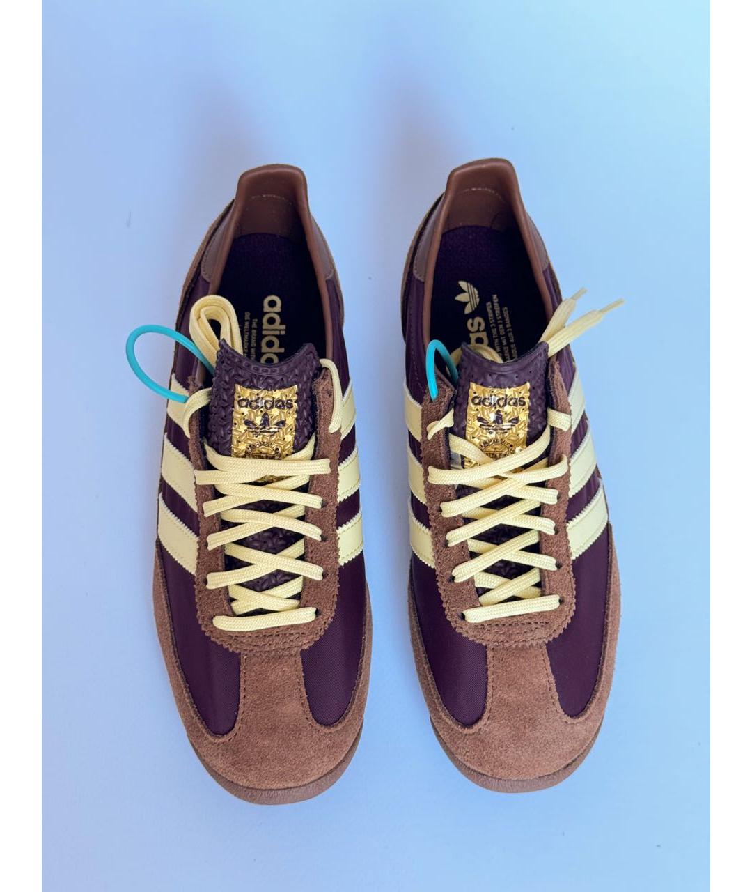 ADIDAS Коричневые замшевые кроссовки, фото 3