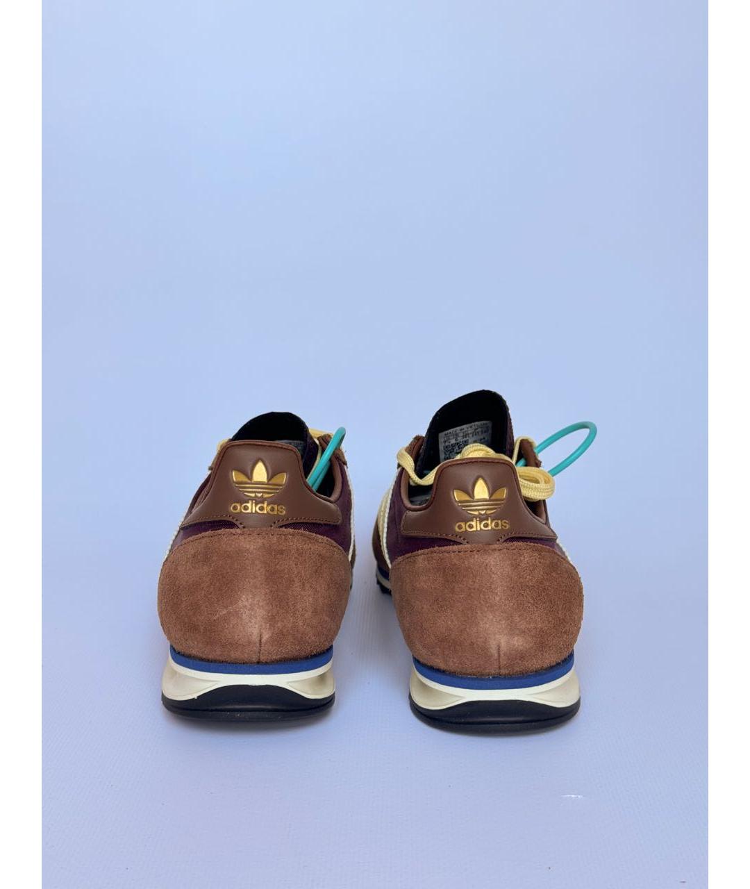 ADIDAS Коричневые замшевые кроссовки, фото 4