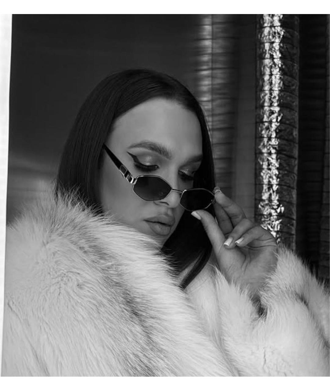 CELINE Серебряные металлические солнцезащитные очки, фото 7