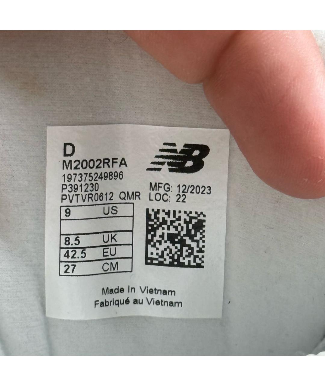 NEW BALANCE Бежевые замшевые низкие кроссовки / кеды, фото 7
