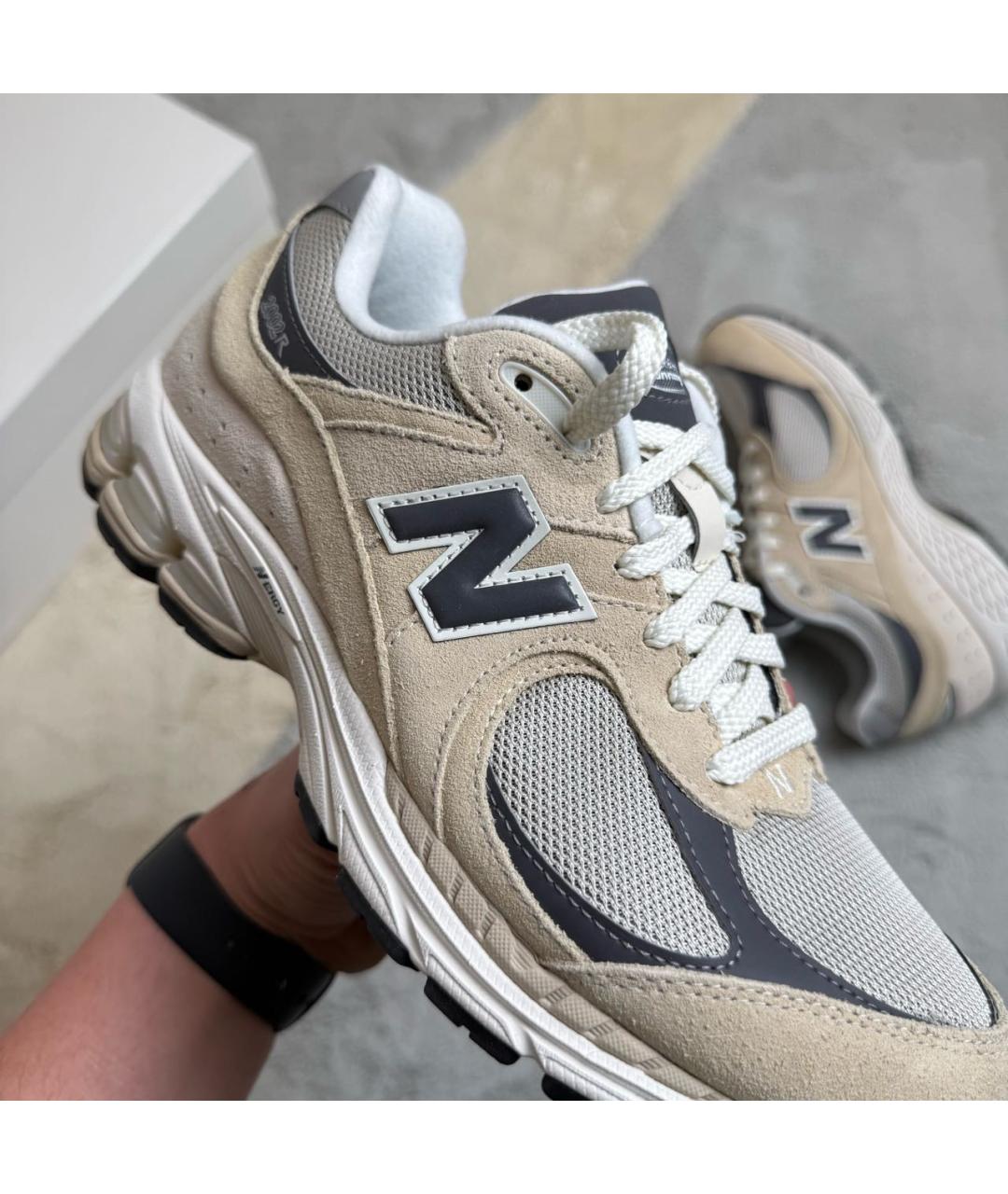 NEW BALANCE Бежевые замшевые низкие кроссовки / кеды, фото 5
