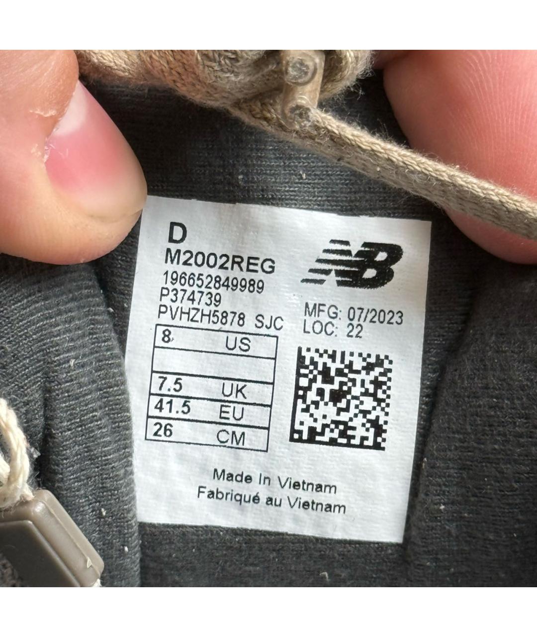 NEW BALANCE Бежевые замшевые низкие кроссовки / кеды, фото 8