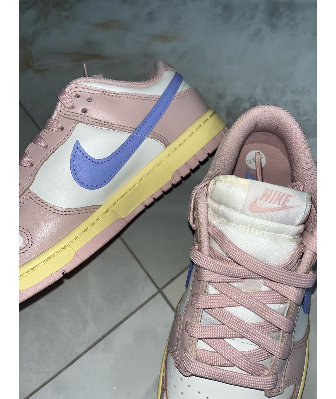 NIKE Розовые кожаные кроссовки, фото 5