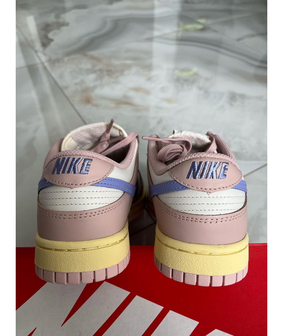 NIKE Розовые кожаные кроссовки, фото 4
