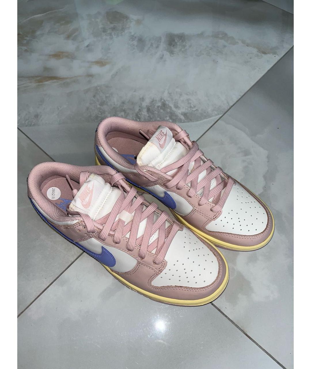 NIKE Розовые кожаные кроссовки, фото 2