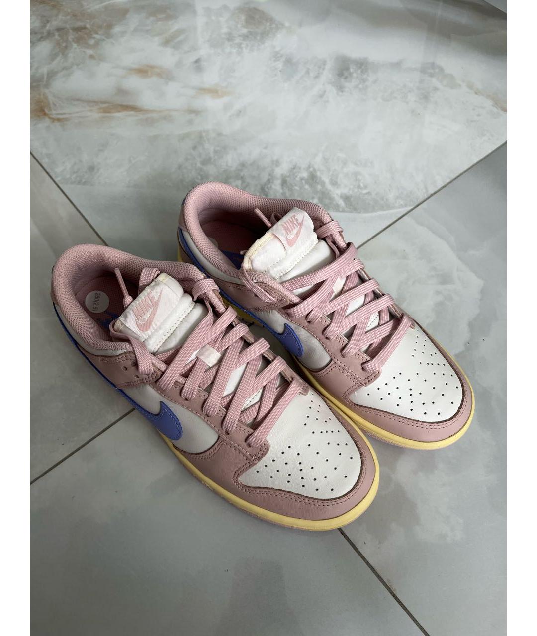 NIKE Розовые кожаные кроссовки, фото 6