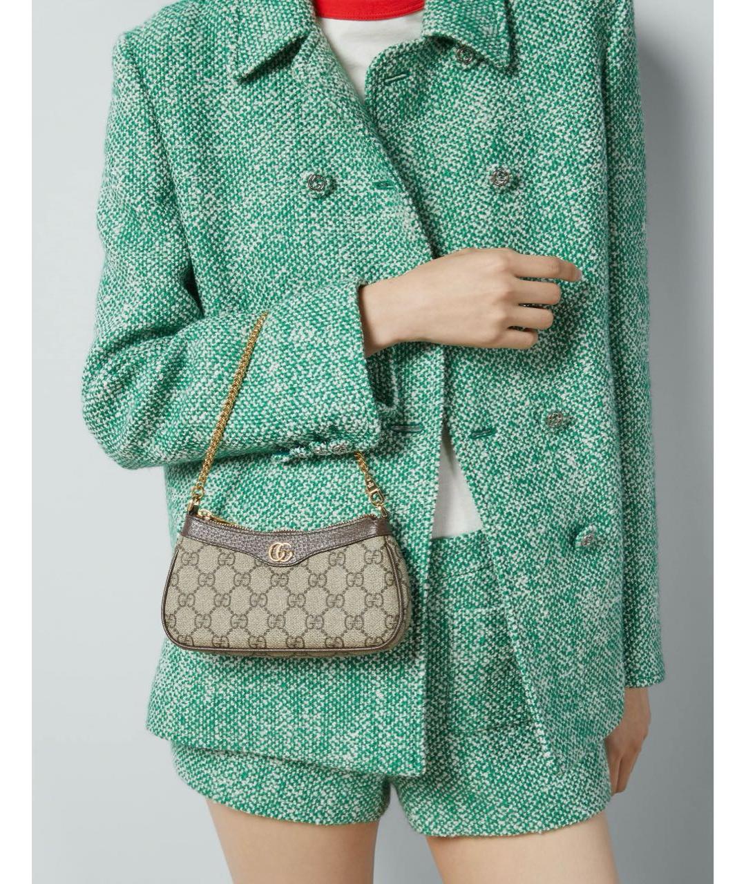 GUCCI Коричневая сумка с короткими ручками, фото 6