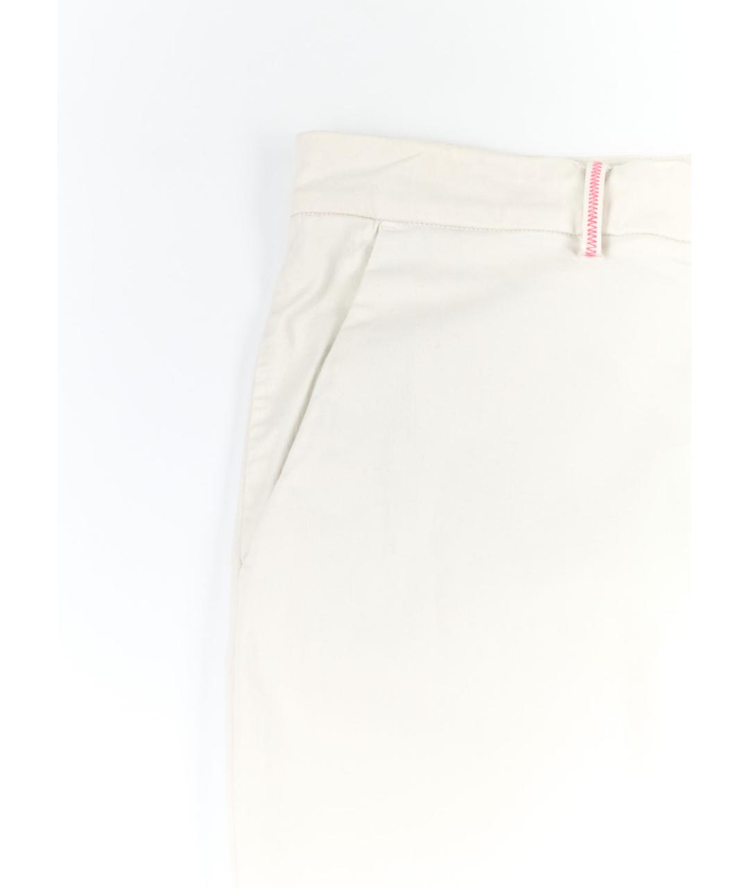 PAUL SMITH Белые хлопко-эластановые бриджи, фото 4