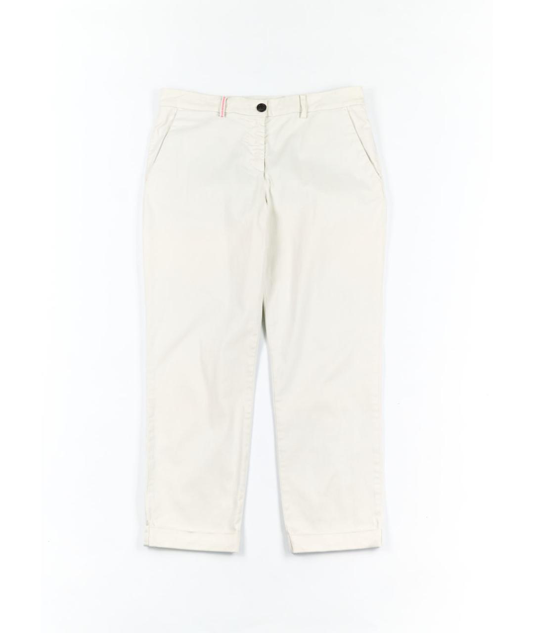PAUL SMITH Белые хлопко-эластановые бриджи, фото 5