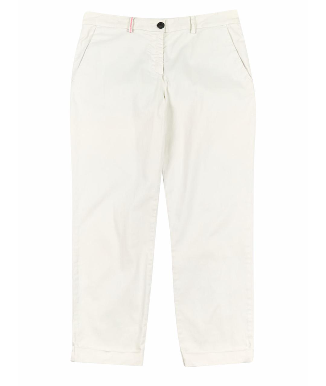 PAUL SMITH Белые хлопко-эластановые бриджи, фото 1