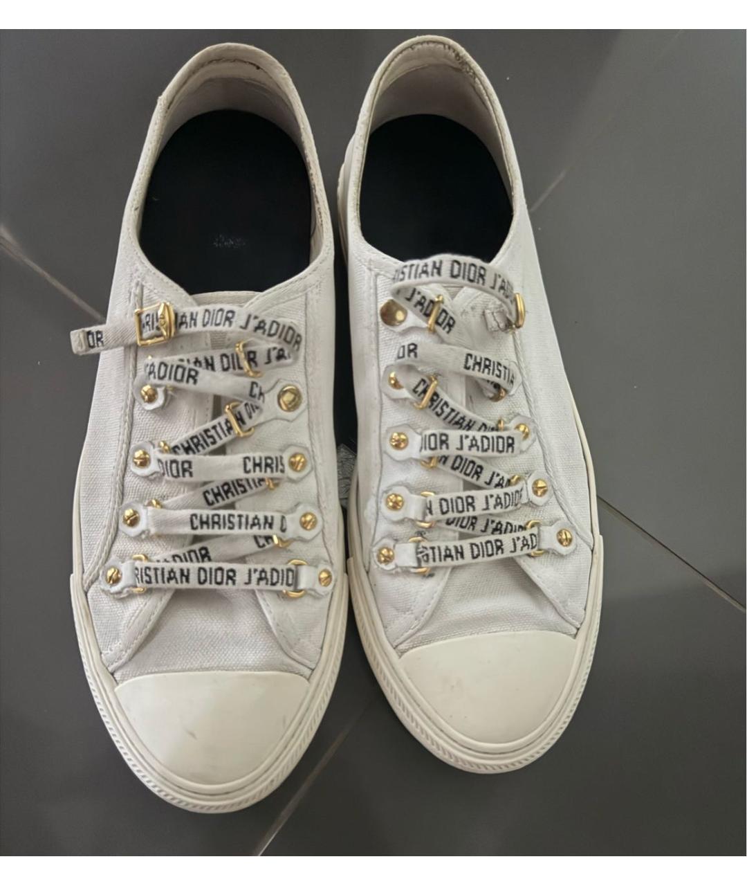 CHRISTIAN DIOR Белые кожаные кеды, фото 5