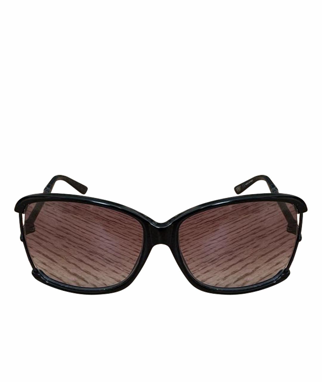 BOTTEGA VENETA Черные пластиковые солнцезащитные очки, фото 1