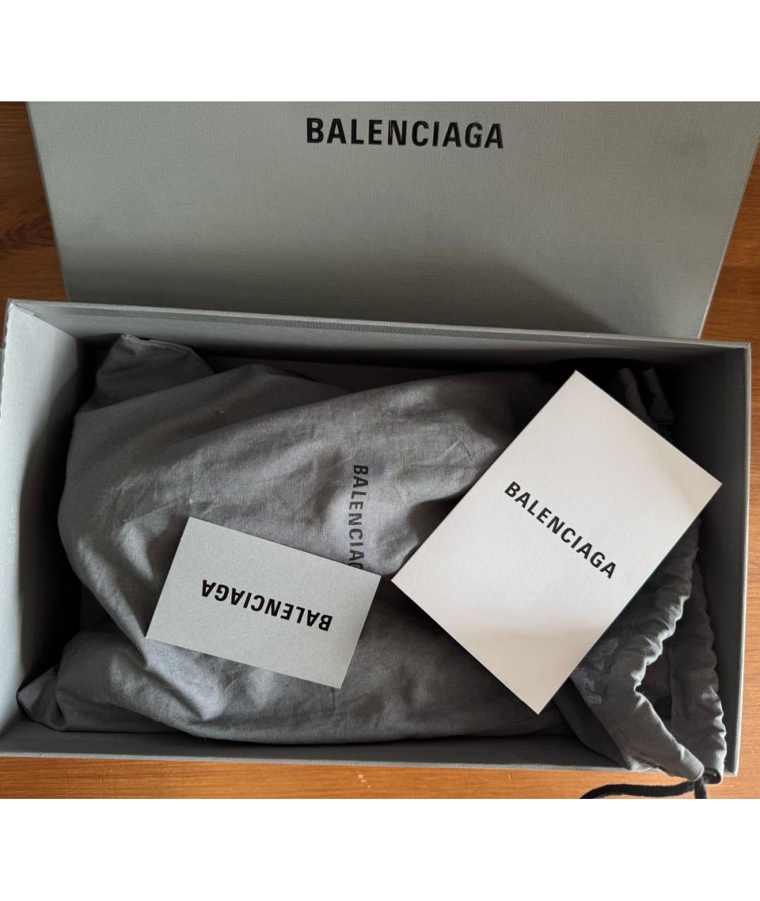 BALENCIAGA Черные кожаные мюли, фото 6