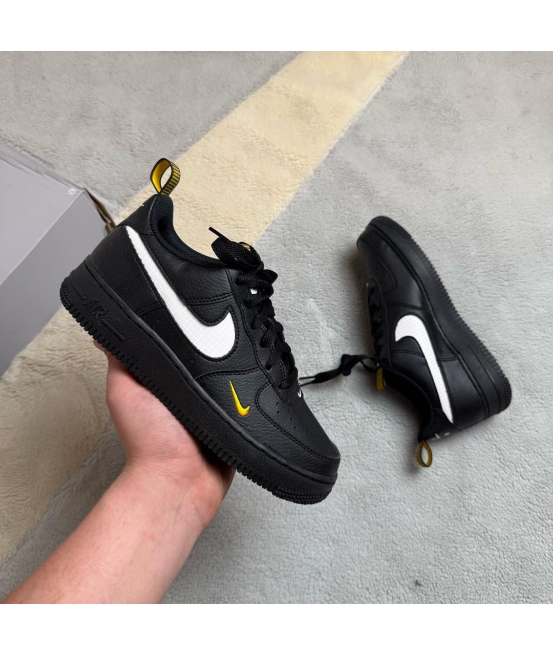 NIKE Черные кожаные кроссовки, фото 2
