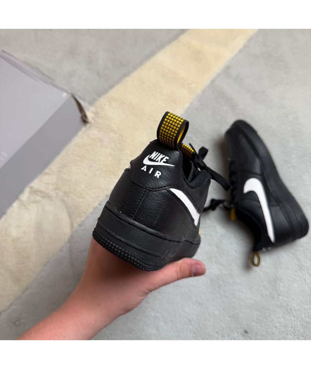 NIKE Черные кожаные кроссовки, фото 3