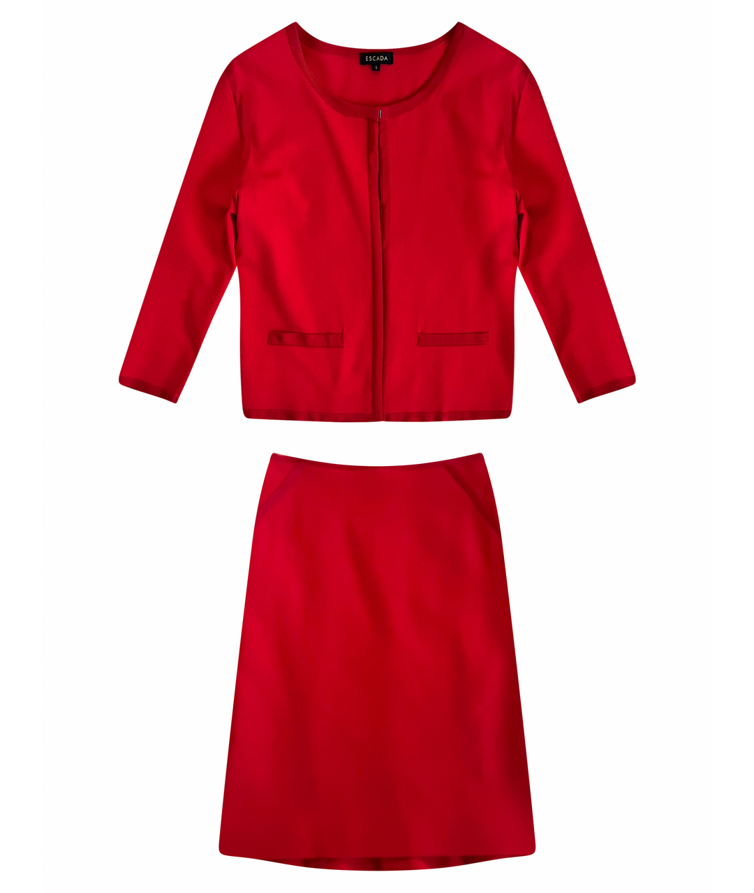 ESCADA Красный полиэстеровый костюм с брюками, фото 1