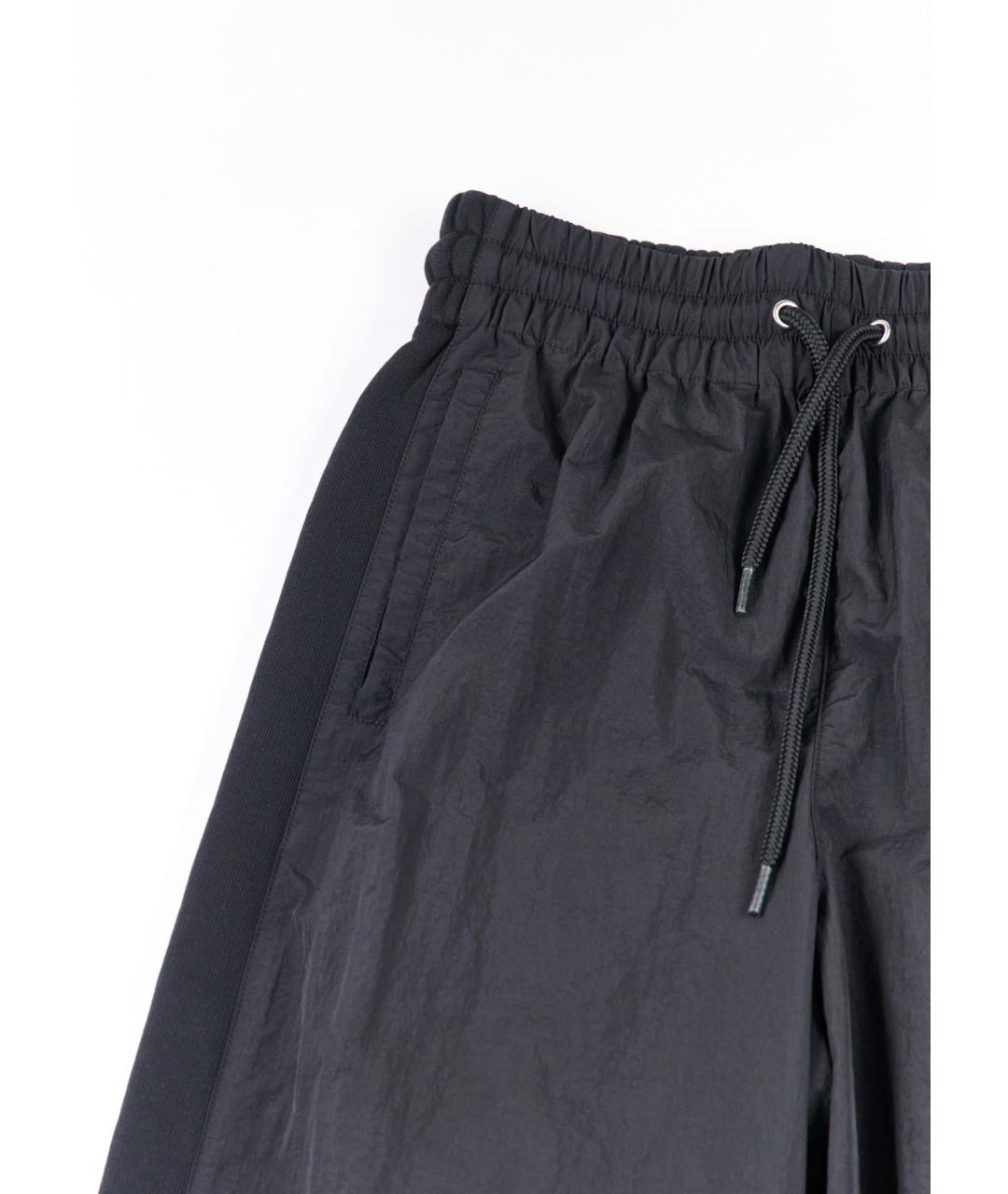 ALEXANDER WANG Черные хлопковые брюки широкие, фото 4