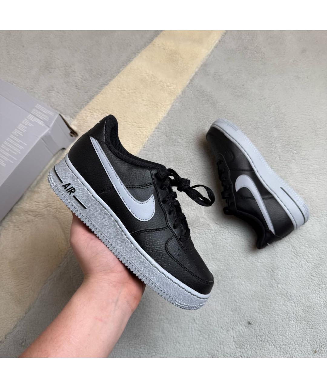 NIKE Черные кожаные кроссовки, фото 2