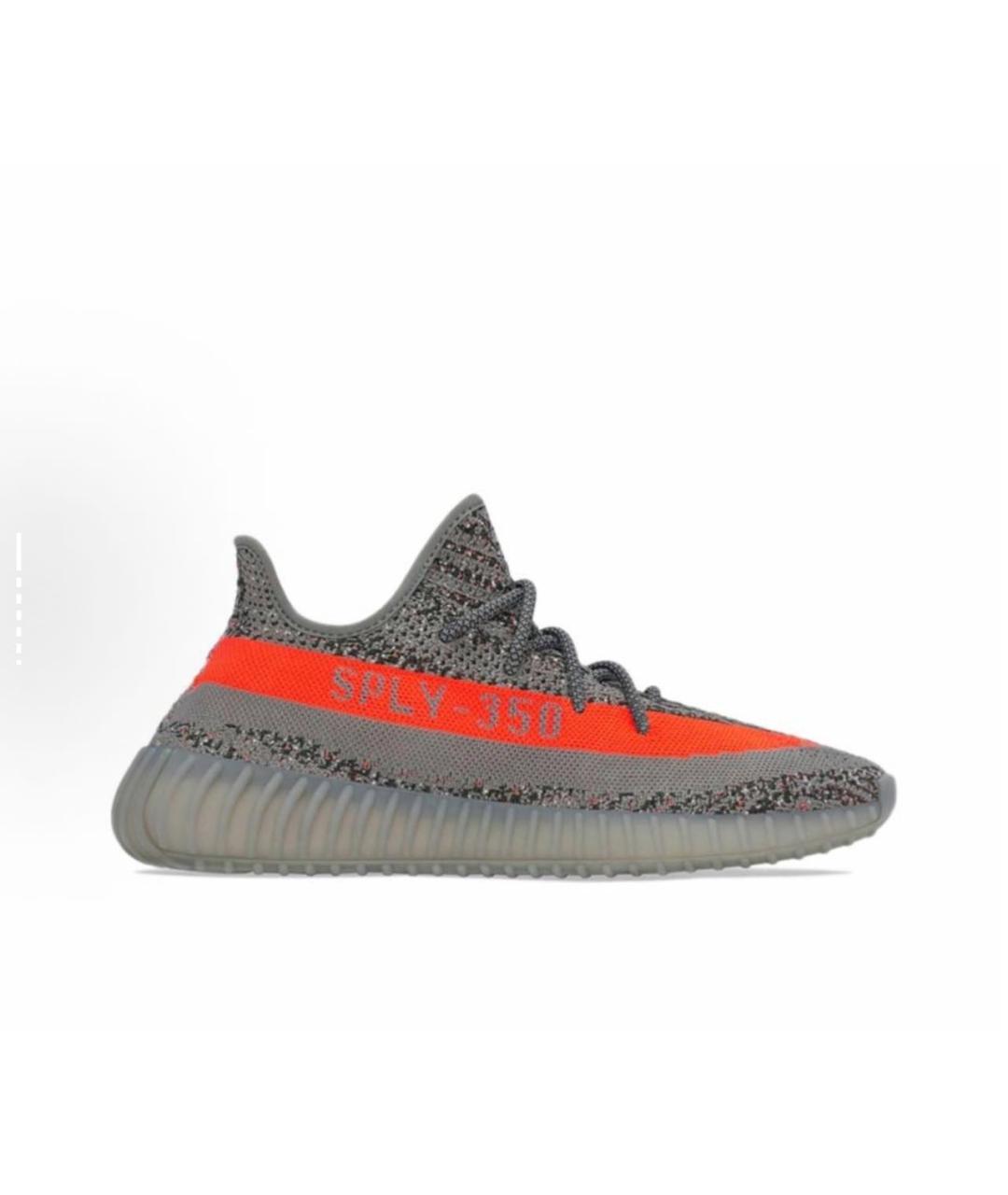 ADIDAS YEEZY Серые текстильные кроссовки, фото 2