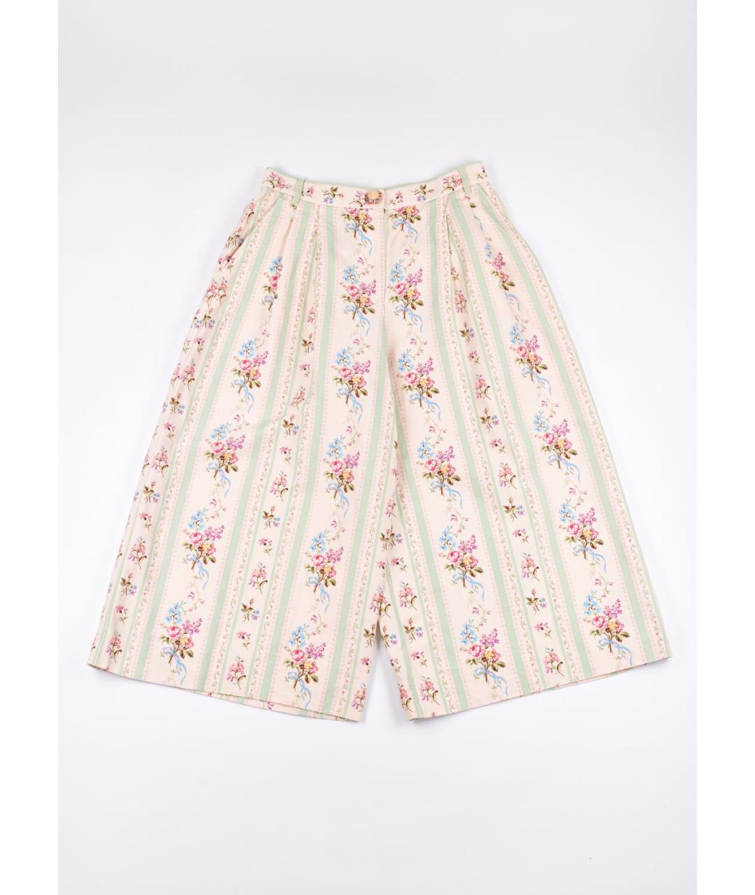 DOLCE&GABBANA Мульти льняные бриджи, фото 5