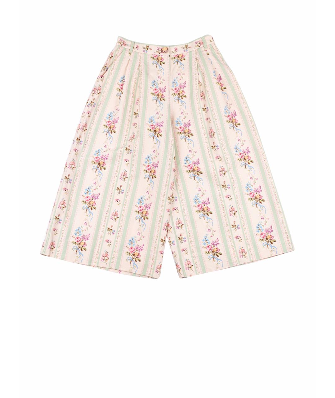 DOLCE&GABBANA Мульти льняные бриджи, фото 1