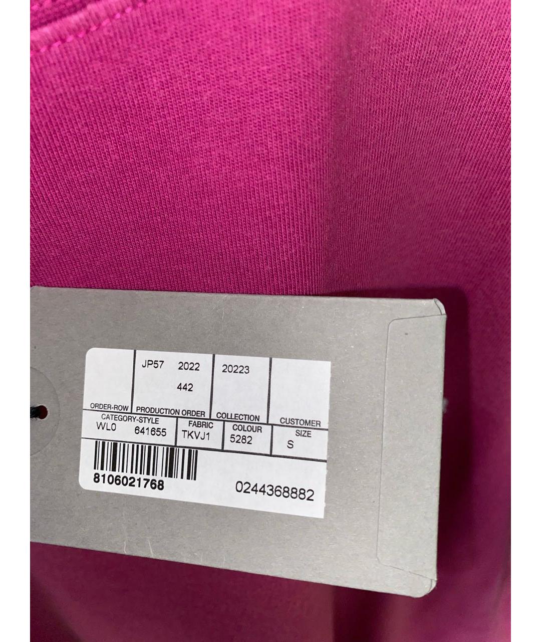BALENCIAGA Розовая хлопковая футболка, фото 6