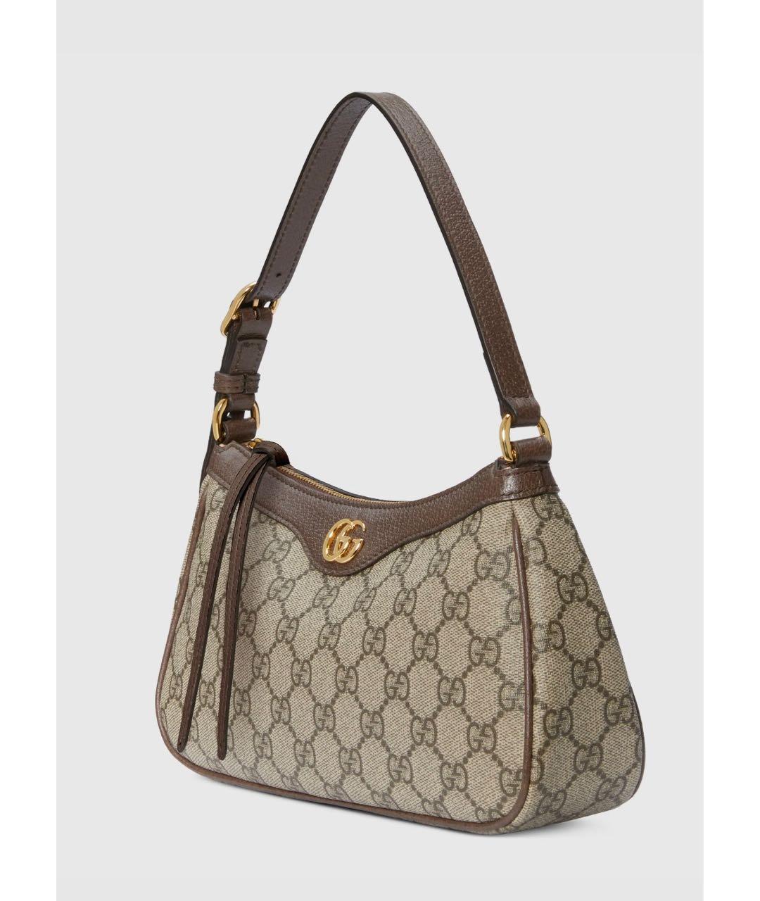 GUCCI Коричневая сумка с короткими ручками, фото 2