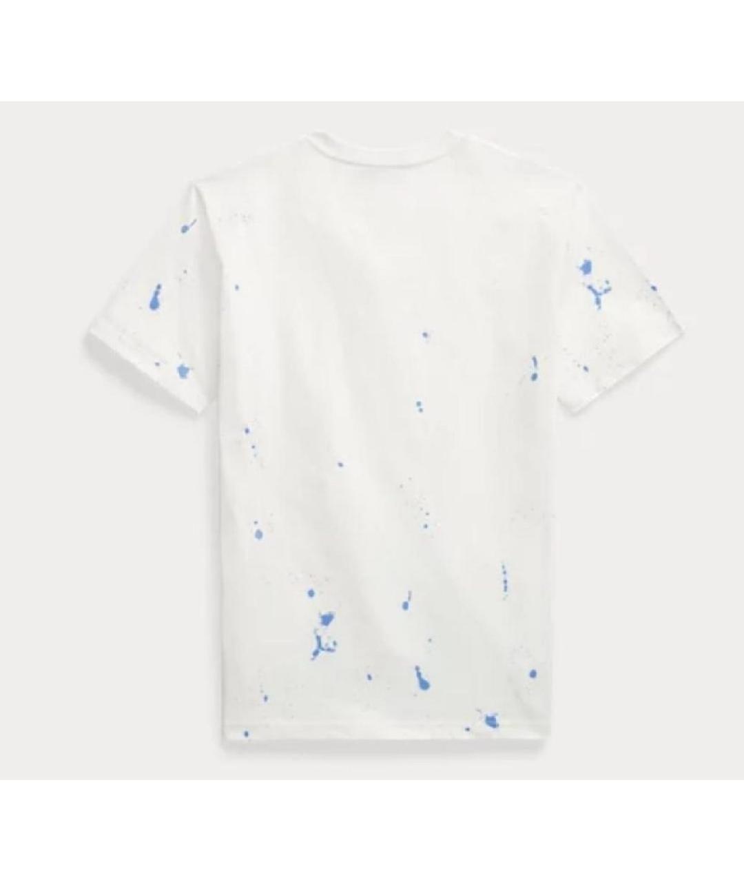 POLO RALPH LAUREN Белая хлопковая футболка, фото 2