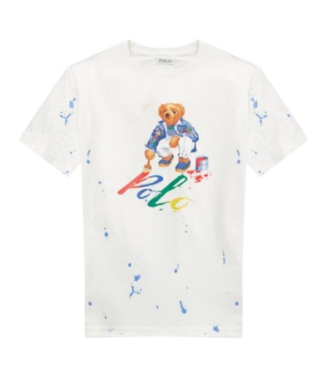 POLO RALPH LAUREN Белая хлопковая футболка, фото 1