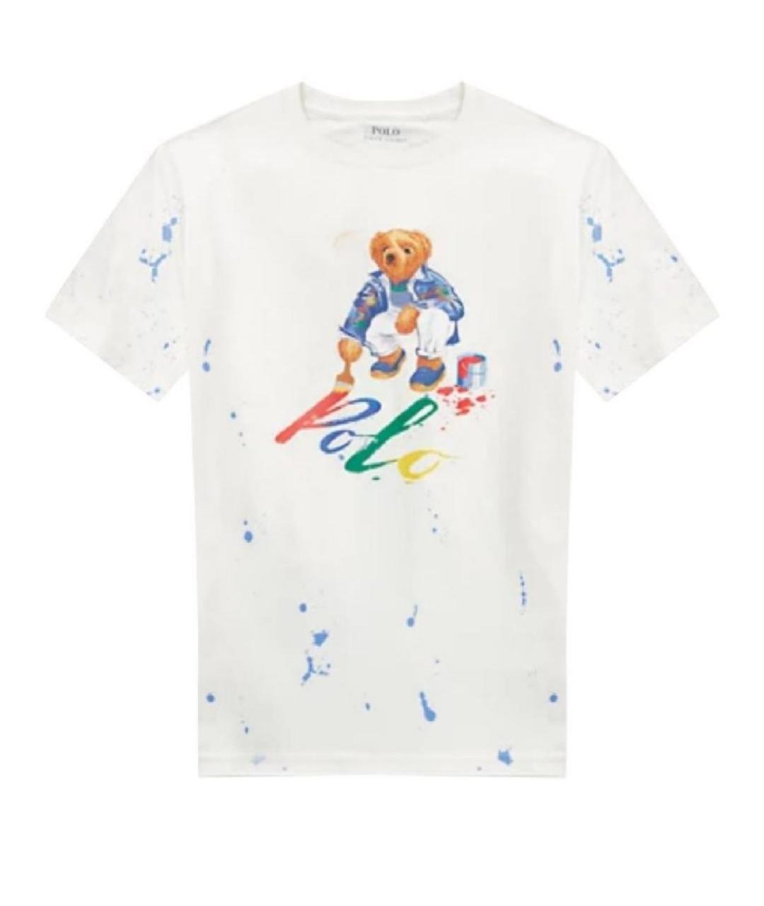 POLO RALPH LAUREN Белая хлопковая футболка, фото 1