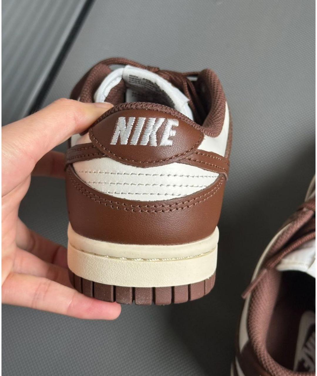 NIKE Белые кожаные кроссовки, фото 6