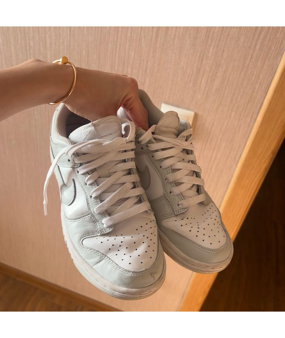 NIKE Серые кожаные кеды, фото 2