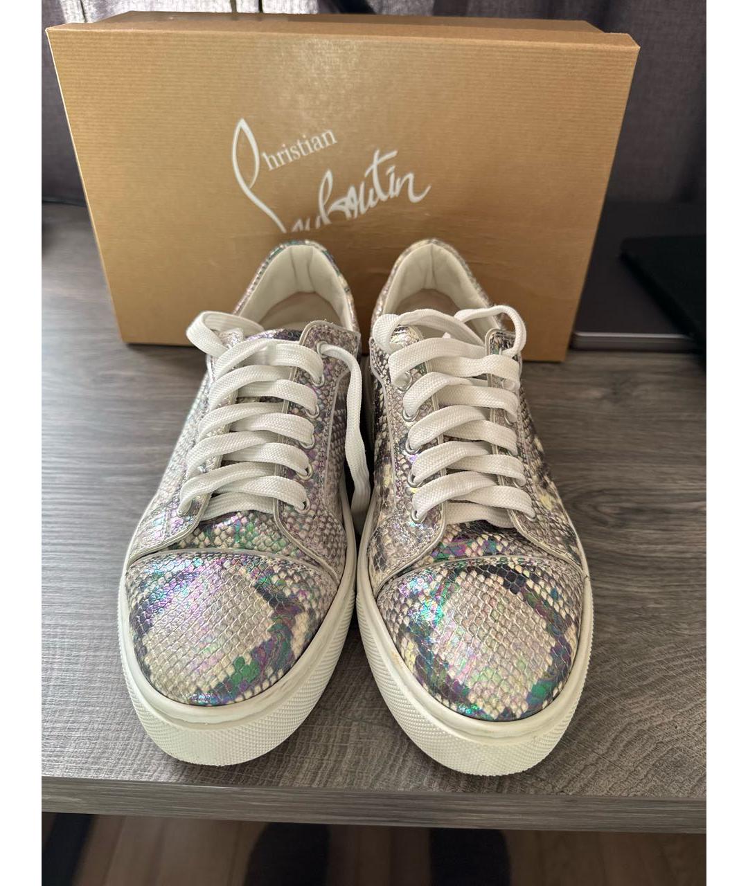 CHRISTIAN LOUBOUTIN Мульти кожаные кроссовки, фото 2
