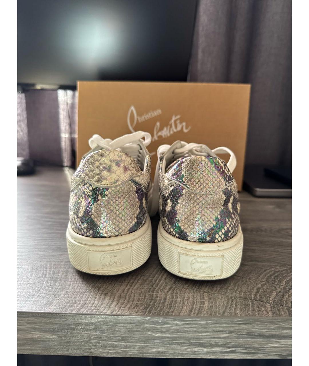 CHRISTIAN LOUBOUTIN Мульти кожаные кроссовки, фото 4