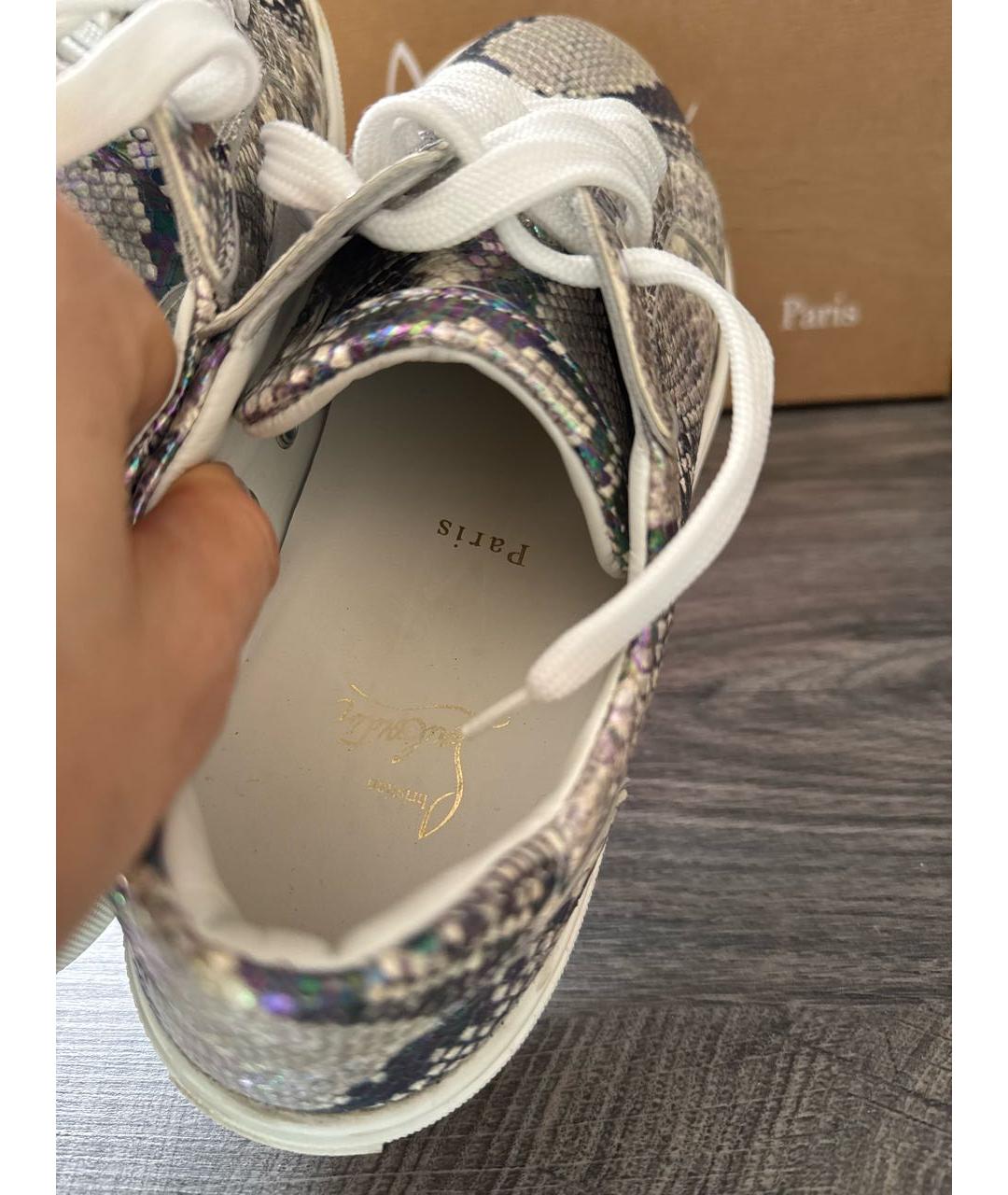 CHRISTIAN LOUBOUTIN Мульти кожаные кроссовки, фото 5