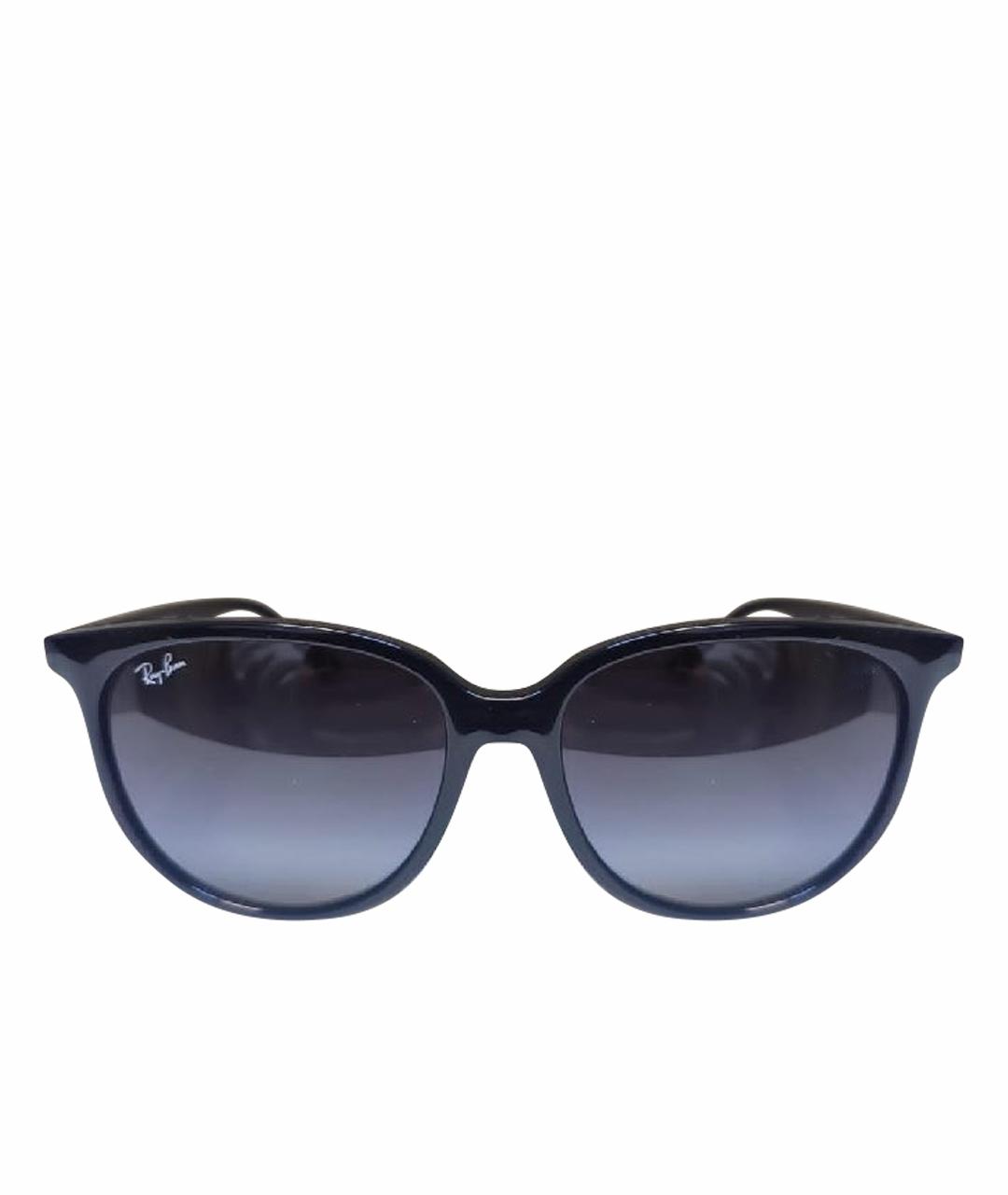 RAY BAN Черные пластиковые солнцезащитные очки, фото 1
