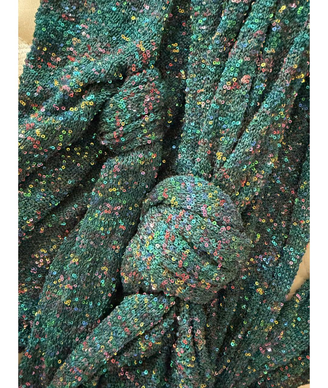 LOEWE Зеленая вискозная юбка макси, фото 4